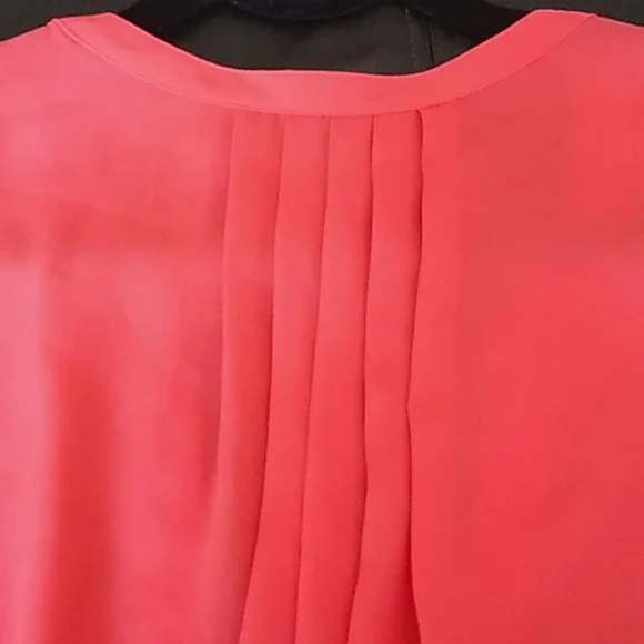 Apt 9 cayenne coral sheer button blouse XLP - Picture 10 of 16